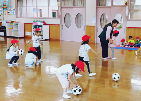 サッカー教室写真